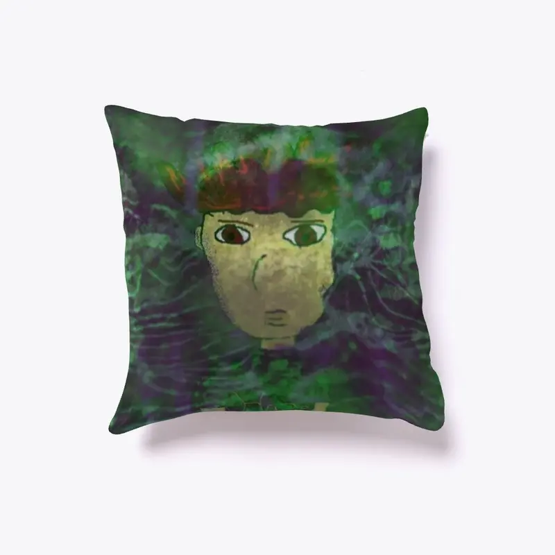 Smeeb and Zeep: "haze" Throw Pillow